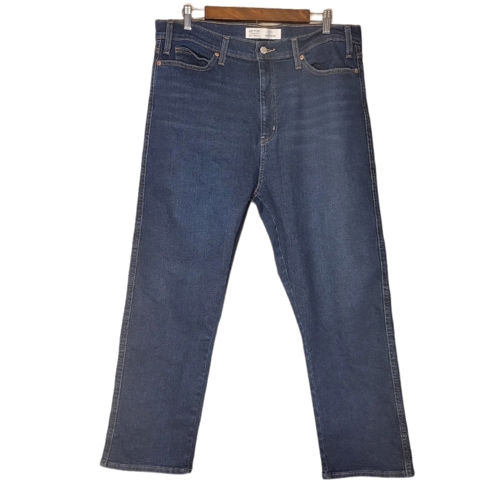 |Levis Signature| Plus Size High Rise Dark Wash Heritage Straight Leg Jeans